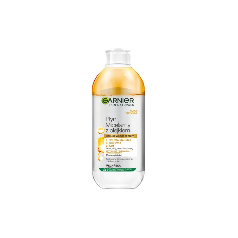 Garnier Essentials Płyn micelarny z olejkiem arganowym dwufazowy  400ml