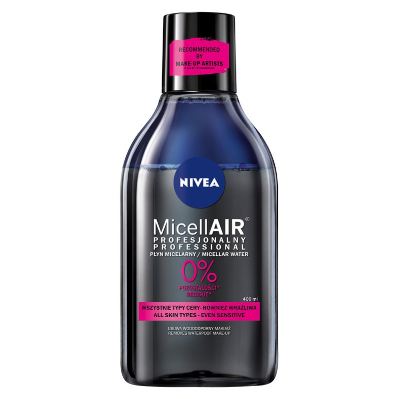 Nivea Micell Air Skin Breathe Płyn micelarny dwufazowy do demakijażu z czarną herbatą 400ml