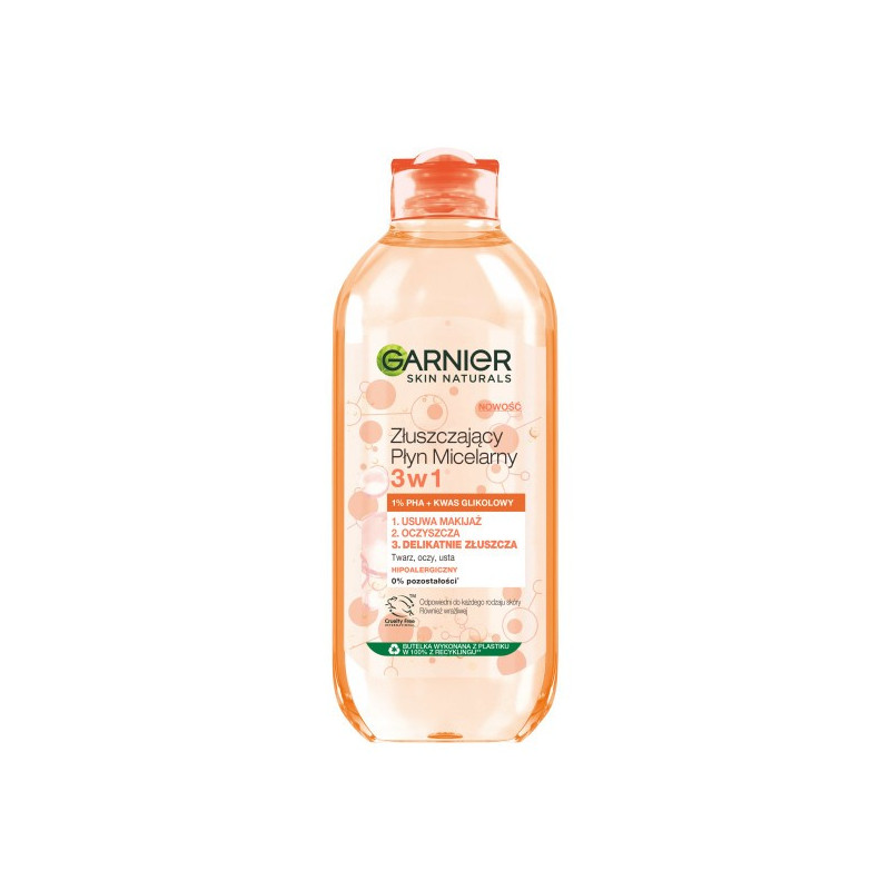 Garnier Skin Naturals Złuszczający Płyn micelarny 3w1 400ml