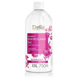 DELIA COSMETICS Łagodzący Płyn micelarny 3w1 XXL 750ml