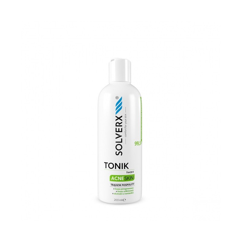 SOLVERX Acne Skin Tonik do twarzy przeciwtrądzikowy 200ml