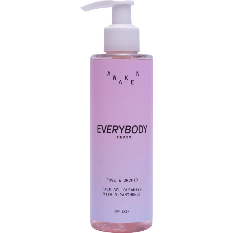 EVERYBODY Awaken Żel do mycia twarzy do cery suchej - Róża i Orchidea 200ml