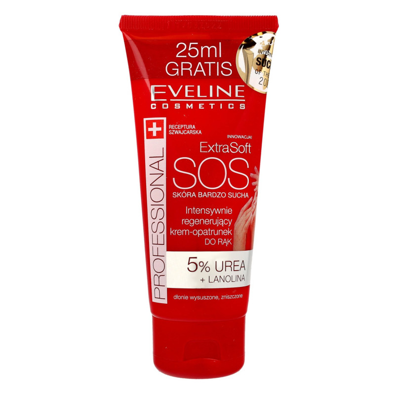 Eveline Extra Soft SOS Intensywnie regenerujący Krem-opatrunek do rąk 100ml Eveline Extra Soft SOS Intensywnie regenerujący Krem-opatrunek do rąk 100ml