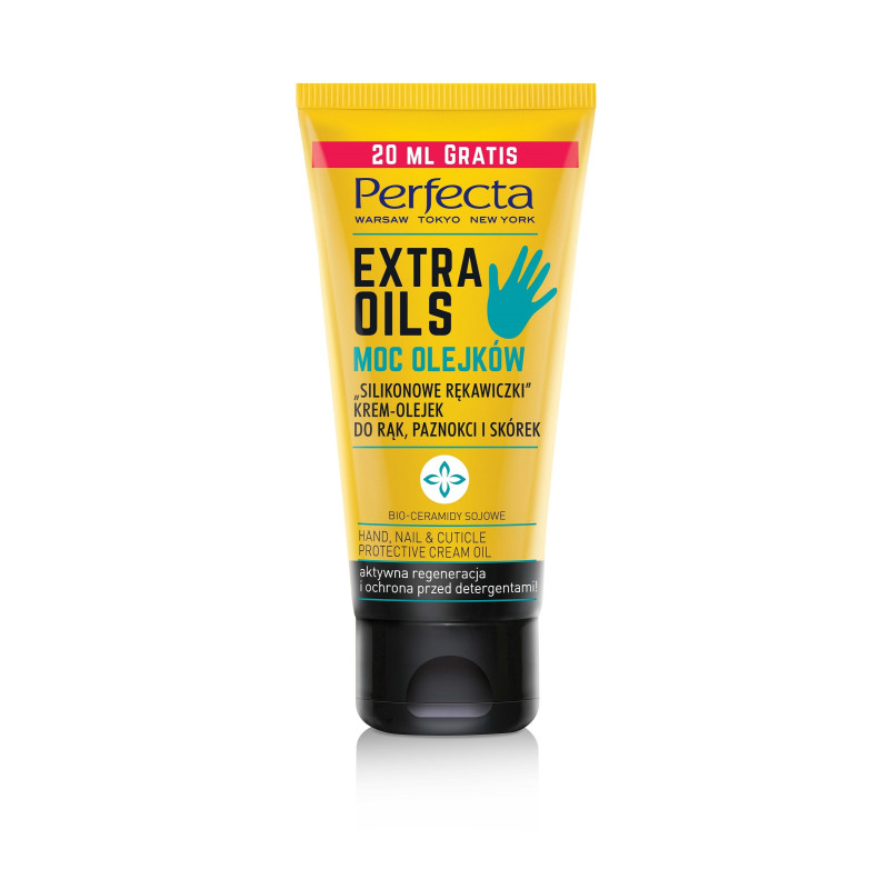 Perfecta Extra Oils Krem-Olejek do rąk "Silikonowe Rękawiczki" 80ml tubka Perfecta Extra Oils Krem-Olejek do rąk "Silikonowe Rękawiczki" 80ml tubka