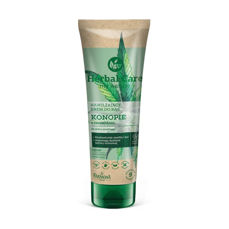 Farmona Herbal Care Nawilżający Krem do rąk Konopie z ceramidami 100ml Farmona Herbal Care Nawilżający Krem do rąk Konopie z ceramidami 100ml