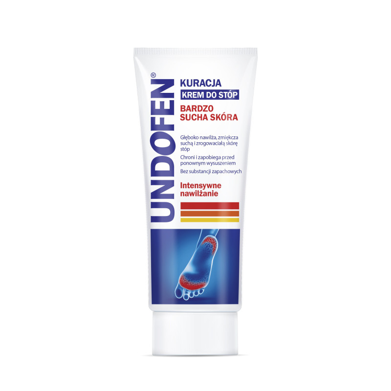 Undofen Krem-kuracja do stóp Intensywne Nawilżanie - skóra bardzo sucha 100ml Undofen Krem-kuracja do stóp Intensywne Nawilżanie - skóra bardzo sucha 100ml
