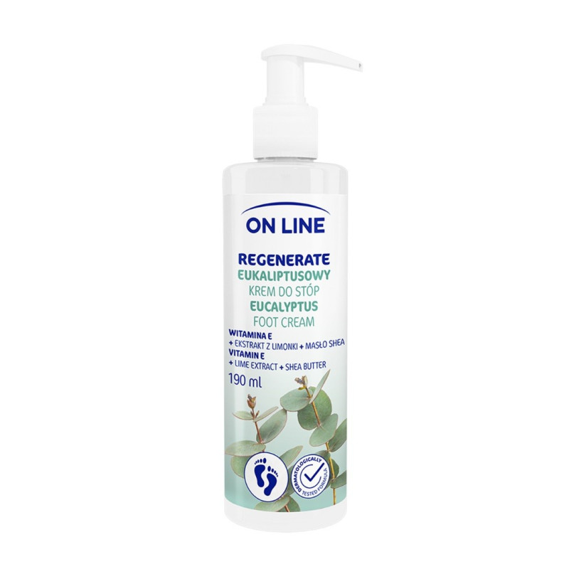 On Line Eukaliptusowy Krem do stóp Regenerate 190ml