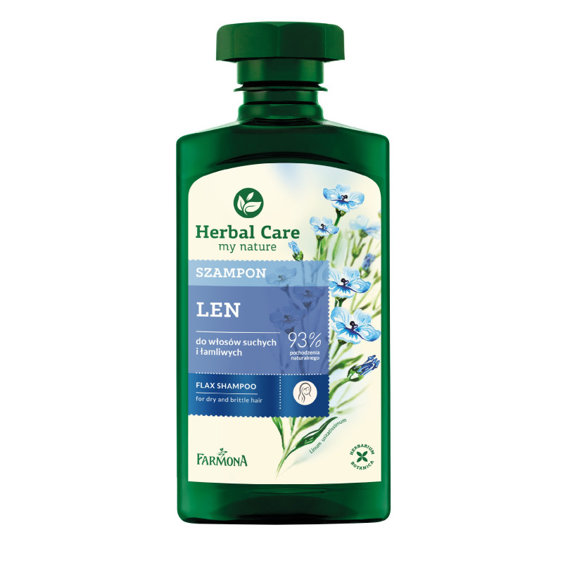 Farmona Herbal Care Szampon Lniany - Witalność i Blask 330ml