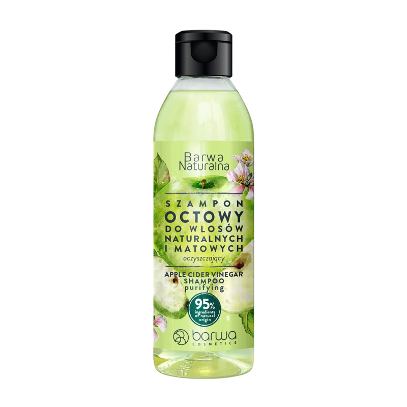 BARWA Naturalna Szampon do włosów Octowy oczyszczający- włosy naturalne i matowe 300ml BARWA Naturalna Szampon do włosów Octowy oczyszczający- włosy naturalne i matowe 300ml