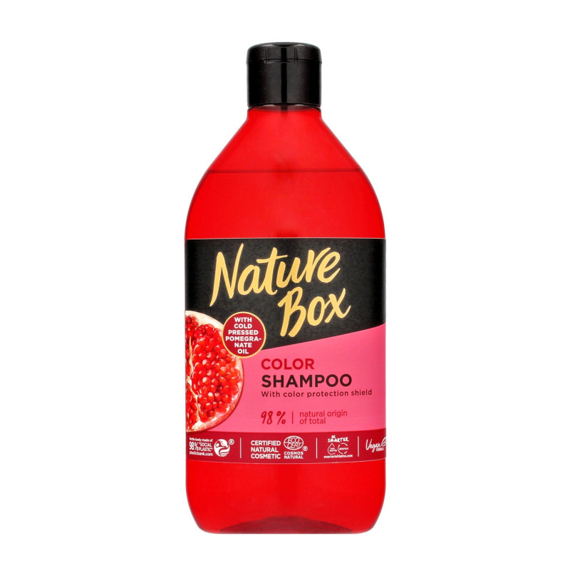 Nature Box Pomegranate Oil Szampon do włosów chroniący kolor  385ml