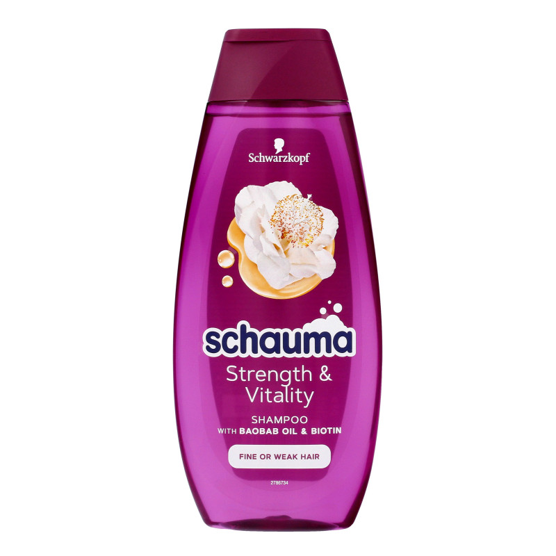 Schwarzkopf Schauma Szampon do włosów Strength & Vitality - włosy cienkie i łamliwe 400ml Schwarzkopf Schauma Szampon do włosów Strength & Vitality - włosy cienkie i łamliwe 400ml