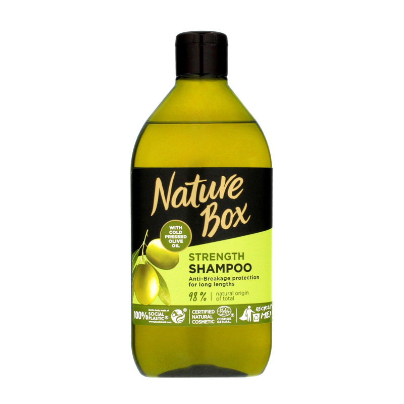 Nature Box Olive Oil Szampon do włosów długich wzmacniający  385ml