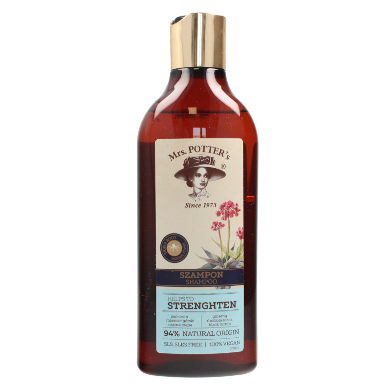 Mrs Potters Triple Root Szampon do włosów cienkich Strenghten  390ml