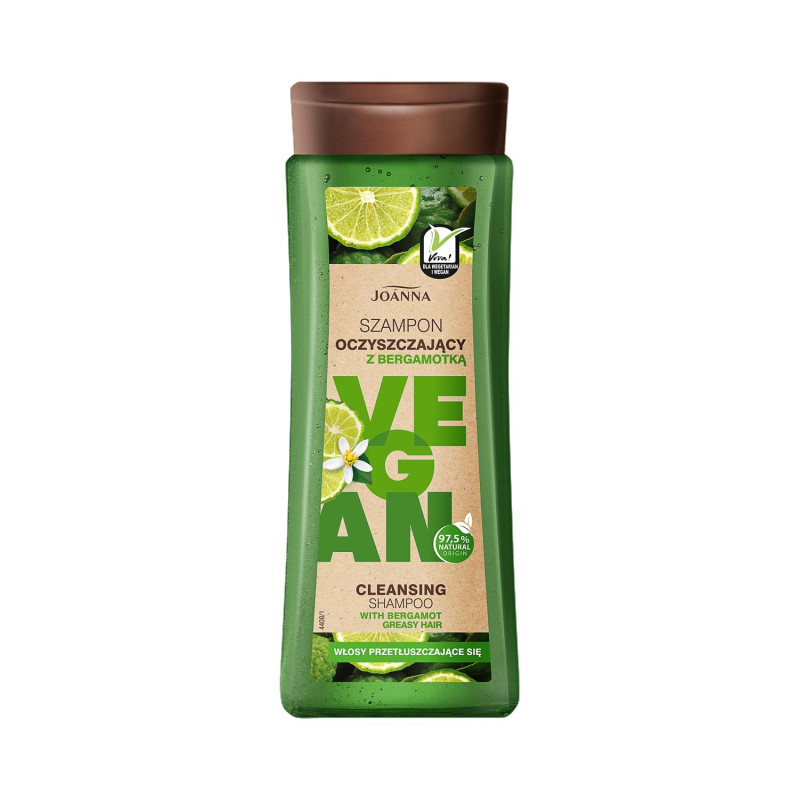 JOANNA VEGAN Bergamotka Szampon oczyszczając 300ml