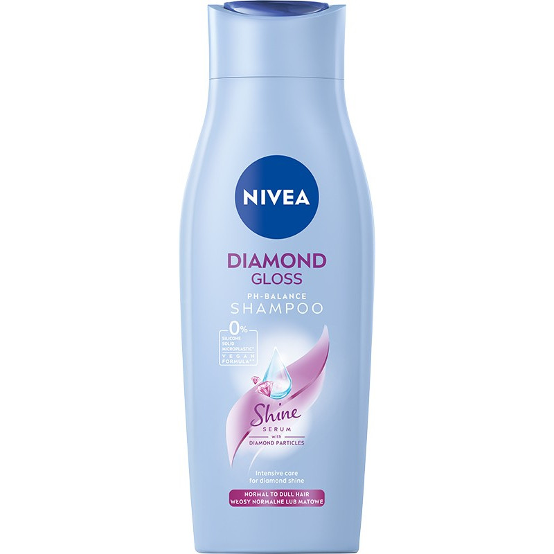 Nivea Szampon do włosów normalnych i matowych Diamond Gloss 400ml