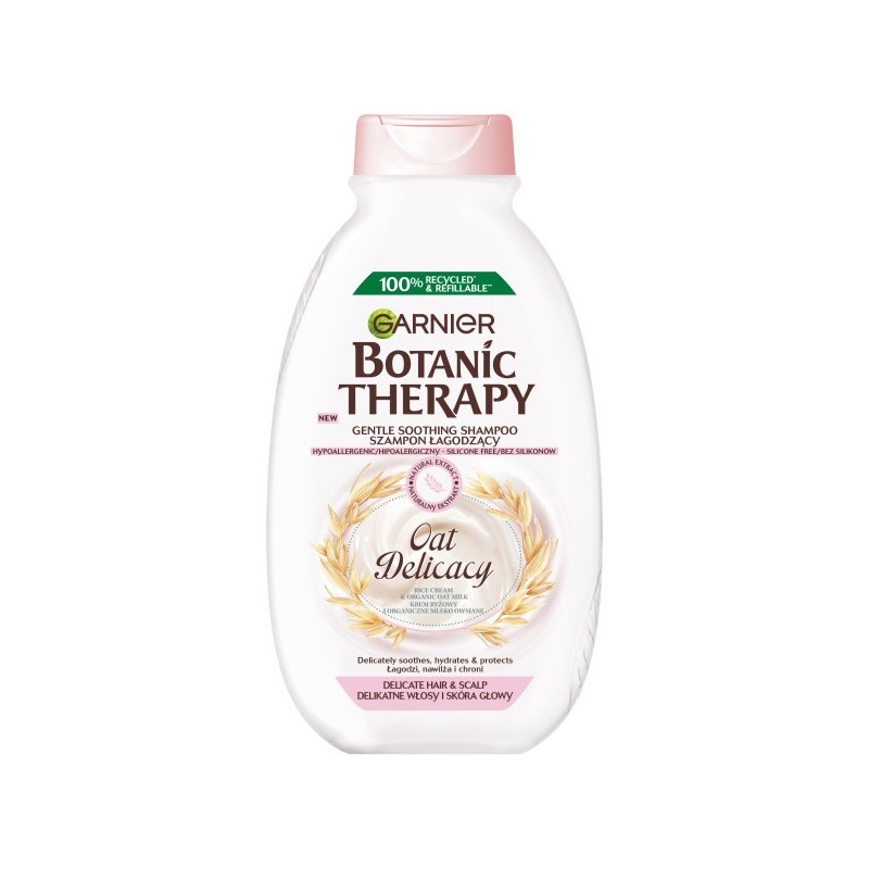 Garnier Botanic Therapy Szampon łagodzący Oat Delicacy - do delikatnych włosów i skóry głowy 400ml