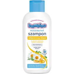 Bambino Rodzina Szampon Witaminowy Blask do włosów matowych,cienkich i delikatnych 400ml