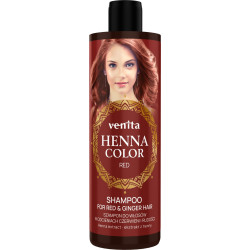 VENITA Henna Color Szampon do włosów w odcieniach czerwonych i rudości - Red 300ml