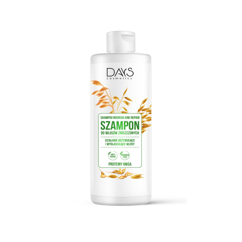 DAYS COSMETICS Szampon do włosów z proteinami owsa