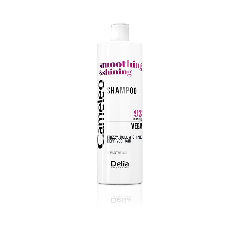 DELIA COSMETICS Cameleo Vegan Szampon Smoothing & Shining do włosów puszących się,matowych 400ml