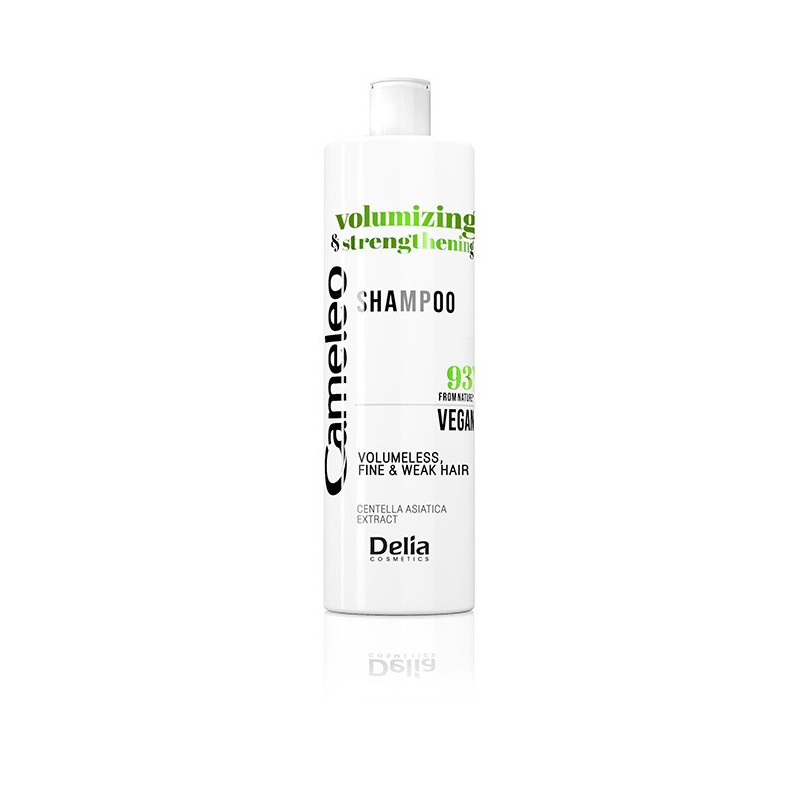 DELIA COSMETICS Cameleo Vegan Szampon Volume & Strengthening do włosów cienkich,osłabionych i bez objętości 400ml