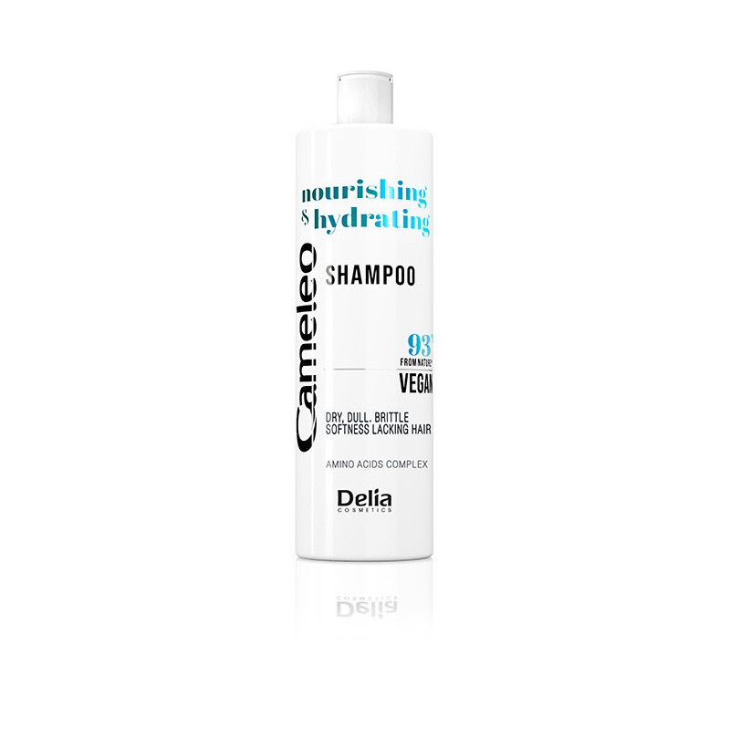 DELIA COSMETICS Cameleo Vegan Szampon Nourishing & Hydrating do włosów suchych, łamliwych i pozbawionych blasku 400ml