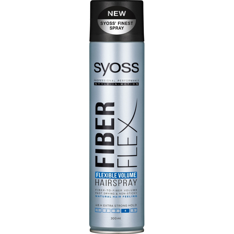 Schwarzkopf Syoss Fiber Flex Lakier do włosów extra mocny Flexible Volume  300ml