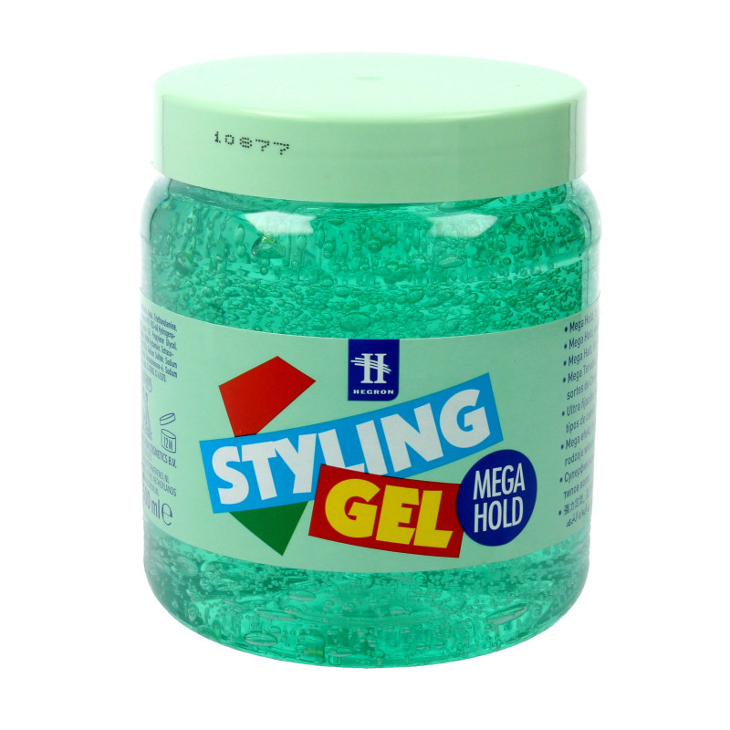 Hegron Styling Żel do modelowania włosów 500ml mega hold zielony