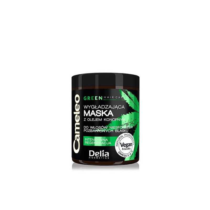 Delia Cosmetics Cameleo Green Maska do włosów wygładzająca z olejem konopnym  250ml