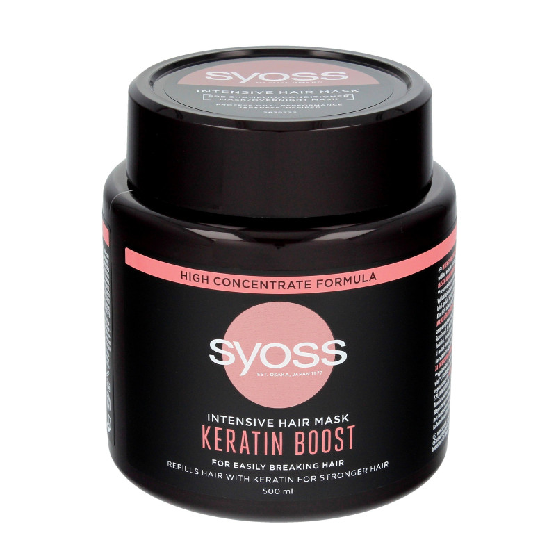 Schwarzkopf  Syoss Keratin Boost Intensywna Maska do włosów łamliwych 500ml