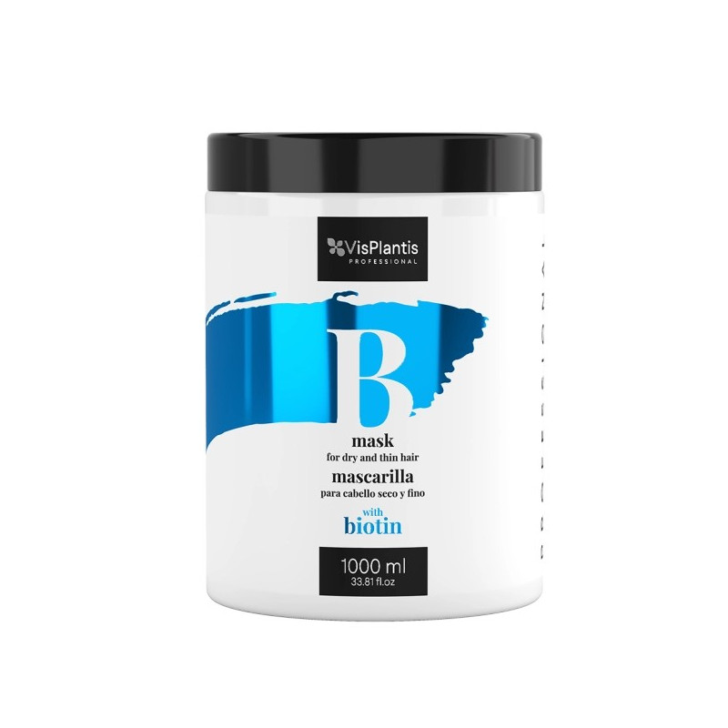 Vis Plantis Professional Maska do włosów suchych i cienkich z Biotyną 1000ml Vis Plantis Professional Maska do włosów suchych i cienkich z Biotyną 1000ml
