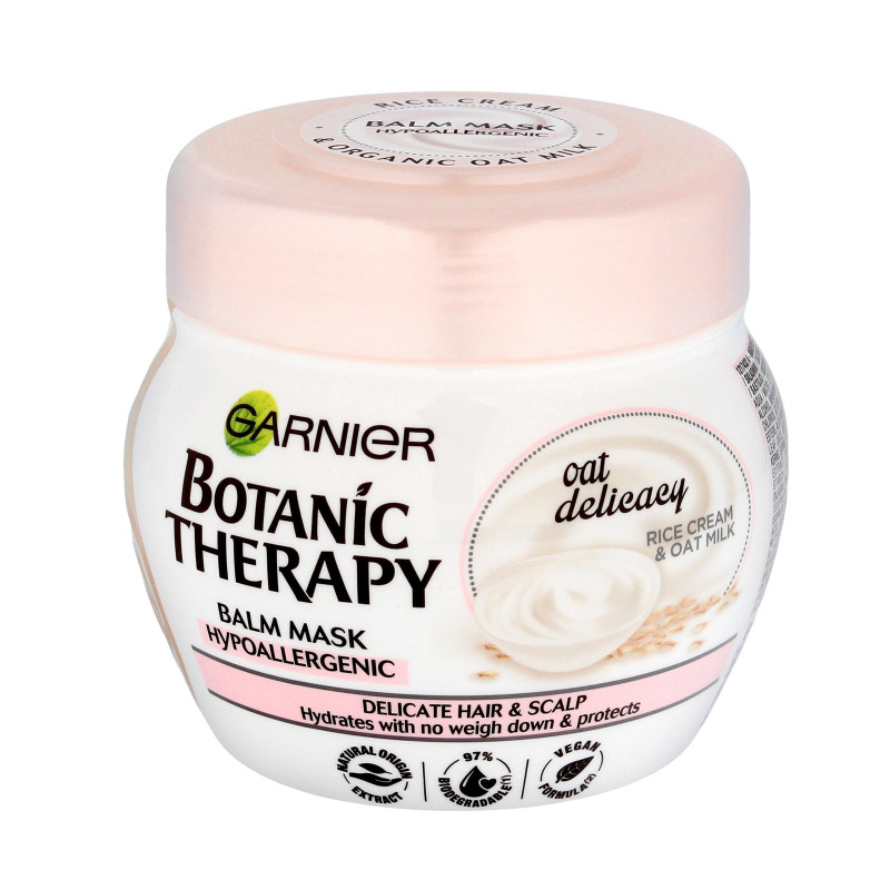 Garnier Botanic Therapy Maska nadająca miękkość Oat Delicacy - do delikatnych włosów i skóry głowy 300ml Garnier Botanic Therapy Maska nadająca miękkość Oat Delicacy - do delikatnych włosów i skóry głowy 300ml