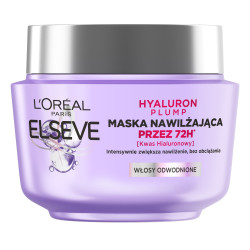 Loreal Elseve Hyaluron Plump Maska nawilżająca (przez 72H) do włosów odwodnionych 300ml