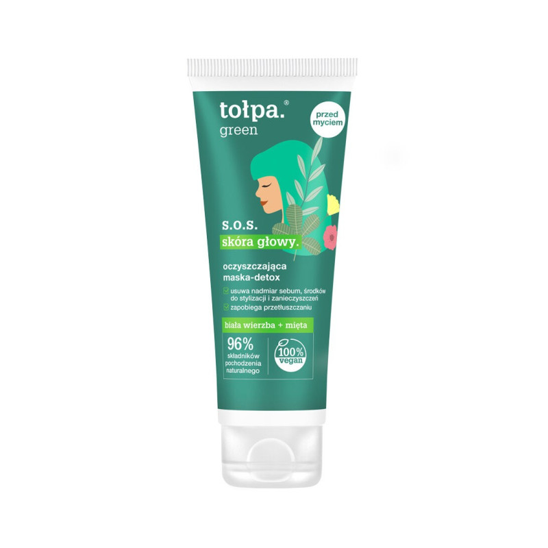 TOŁPA Green S.O.S Skóra głowy Oczyszczająca maska-detox 100 ml