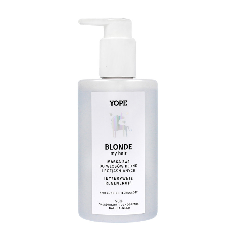 YOPE Blonde My Hair Maska 2w1 do włosów blond i rozjaśnianych - intesywna regeneracja 300ml