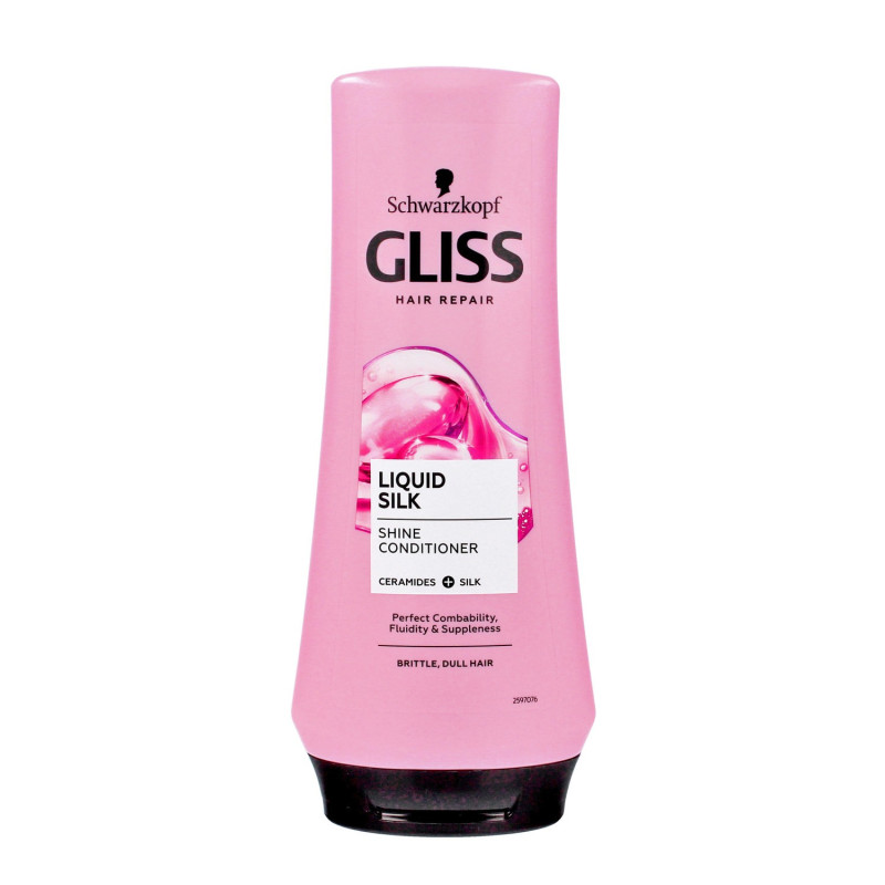 Schwarzkopf Gliss Kur Liquid Silk Odżywka do włosów matowych.łamliwych  200ml