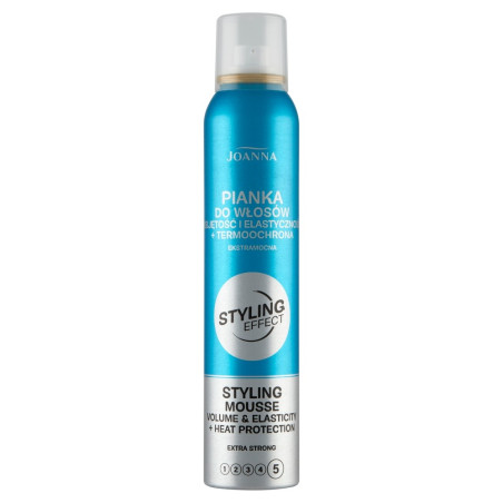 Joanna Styling Effect Pianka do włosów Objętość i Elastyczność+termoochrona  extra strong - 150ml