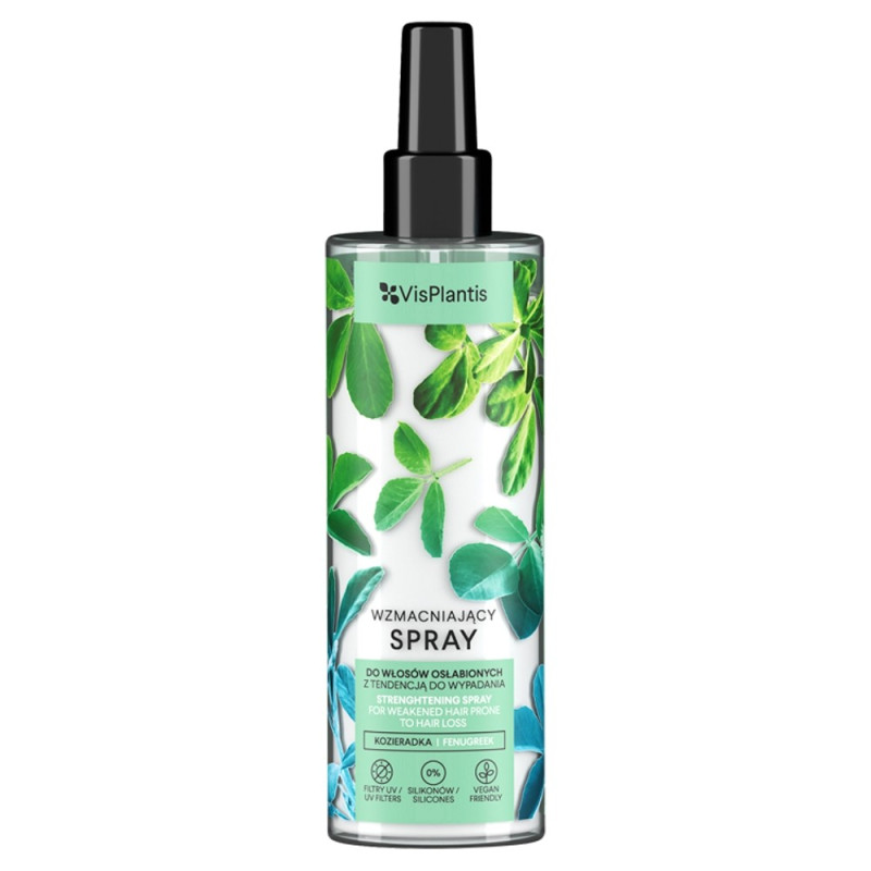 Vis Plantis Wzmacniający Spray z kozieradką do włosów osłabionych z tendencją do wypadania 200ml Vis Plantis Wzmacniający Spray z kozieradką do włosów osłabionych z tendencją do wypadania 200ml