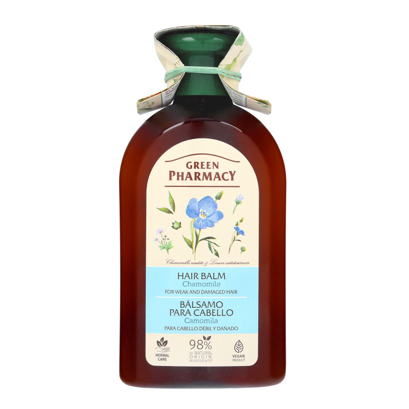Green Pharmacy Balsam do włosów zniszczonych i osłabionych - Rumianek Lekarski 300ml Green Pharmacy Balsam do włosów zniszczonych i osłabionych - Rumianek Lekarski 300ml