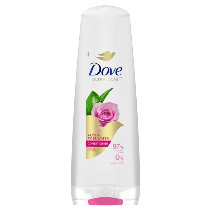 DOVE ULTRA CARE Odświeżająca Odżywka do każdego typu włosów Aloe & Rose Water 350ml