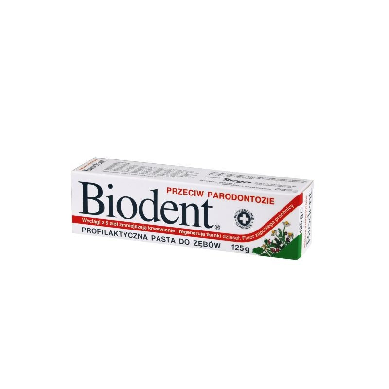 Biodent Pasta do zębów przeciw parodontozie 125g Biodent Pasta do zębów przeciw parodontozie 125g