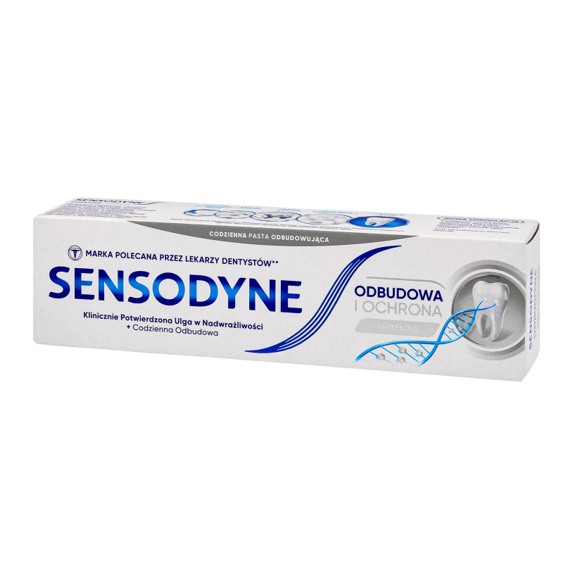 GSK Sensodyne Pasta do zębów Odbudowa i Ochrona Whitening 75ml GSK Sensodyne Pasta do zębów Odbudowa i Ochrona Whitening 75ml