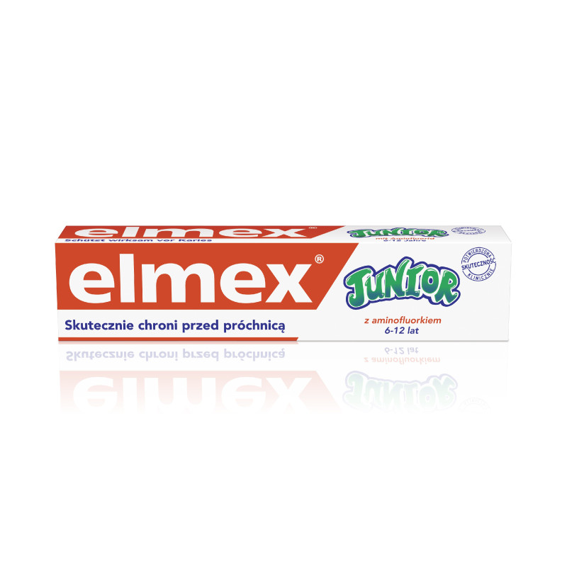 Elmex Pasta do zębów dla dzieci Junior 6-12 lat 75ml Elmex Pasta do zębów dla dzieci Junior 6-12 lat 75ml