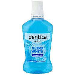 TOŁPA Dentica Ultra White Płyn do płukania jamy ustnej wybielający miętowy 500 ml