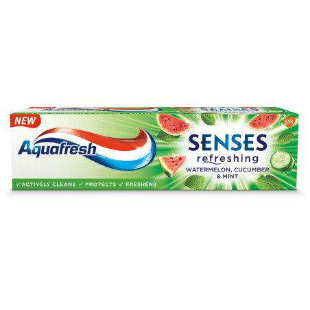 Aquafresh Pasta Senses refreshing Arbuz Ogórek & Mięta 75ml