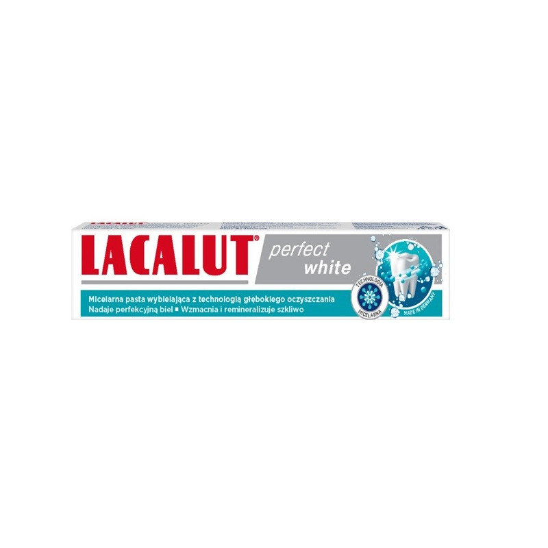 Lacalut Pasta do zębów Perfect White 75ml Lacalut Pasta do zębów Perfect White 75ml