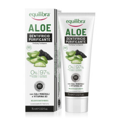 EQUILIBRA Aloe Pasta do zębów oczyszczająca z aktywnym węglem 75ml