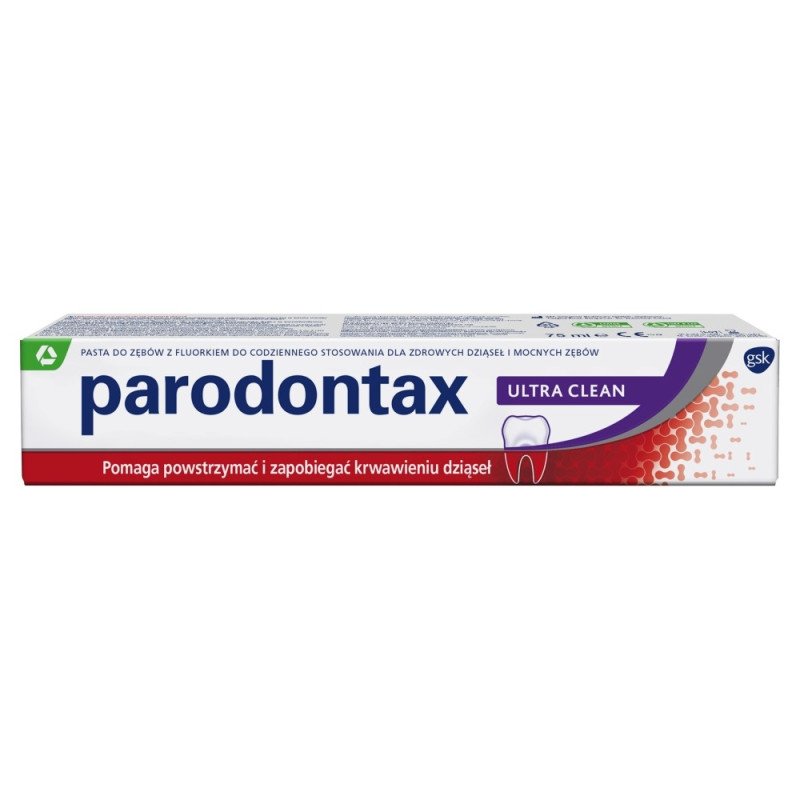 PARODONTAX Ultra Clean Pasta do zębów z fluorem na krwawiące dziąsła  75 ml