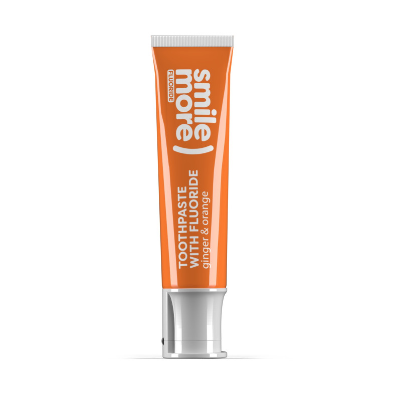 HISKIN Smile More Pasta do zębów z fluorem Orange & ginger 30 ml HISKIN Smile More Pasta do zębów z fluorem Orange & ginger 30 ml