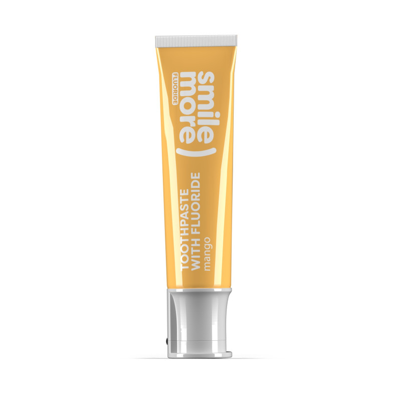 HISKIN Smile More Pasta do zębów z fluorem Yelow mango 30 ml HISKIN Smile More Pasta do zębów z fluorem Yelow mango 30 ml